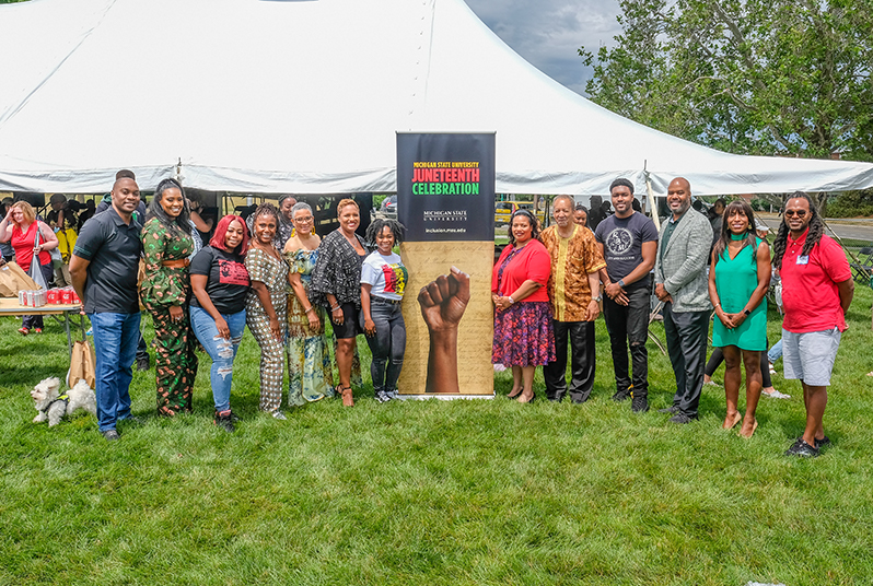 2021 MSU Juneteenth Celebration group featuring Black leaders.